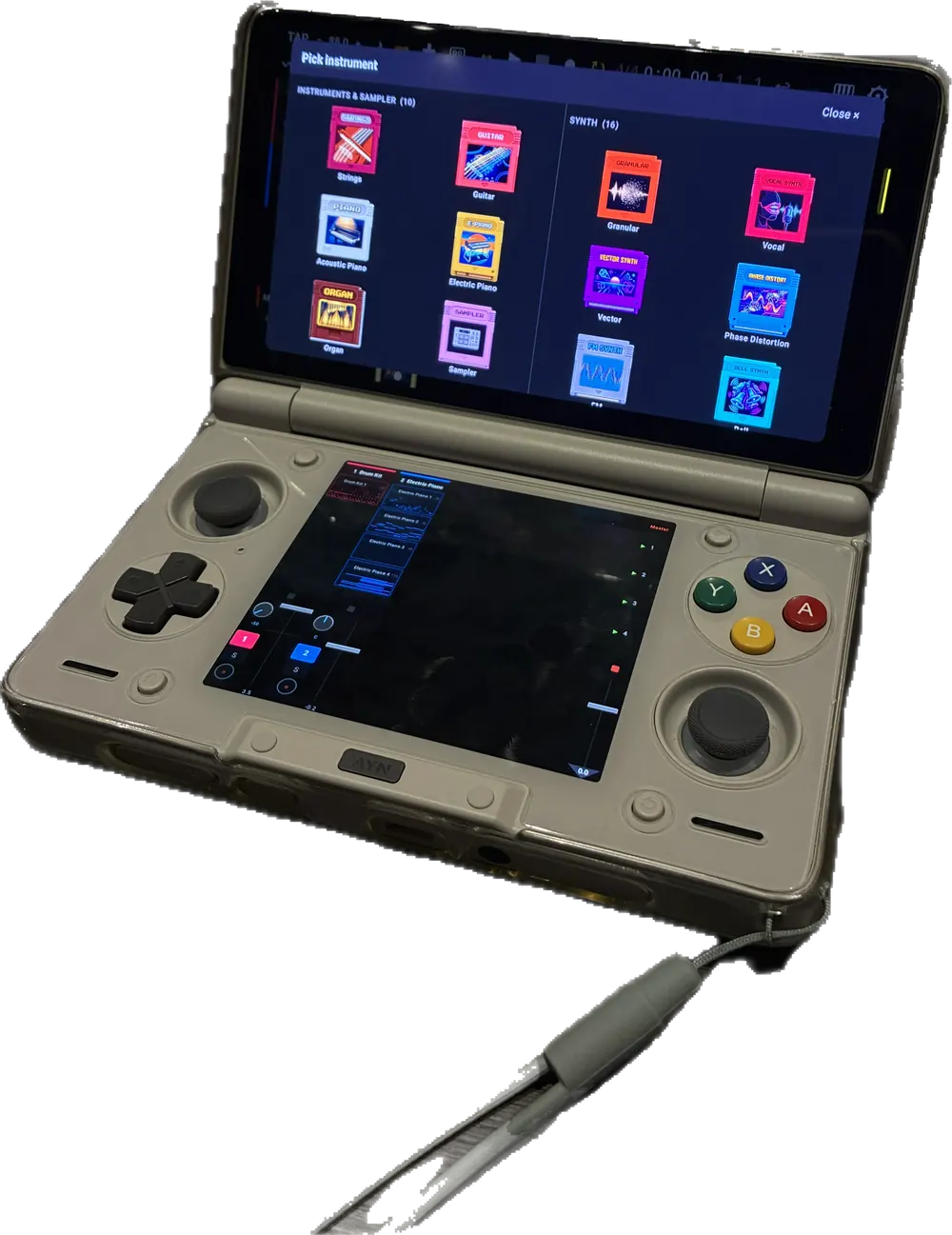 Instrument picker on a handheld