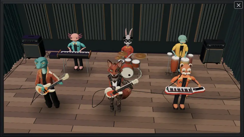 Band on stage
